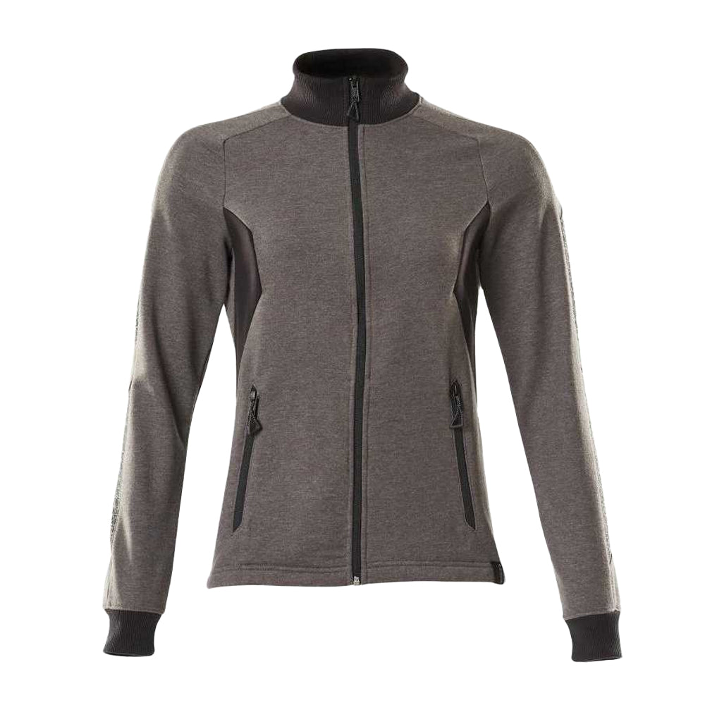 Dark Anthracite-Black - Front - Mascot Womens-Ladies Accelerate Zipped Lady Fit Jacket
