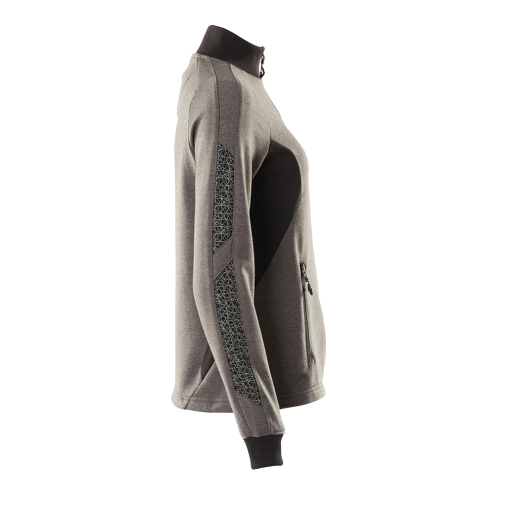 Dark Anthracite-Black - Side - Mascot Womens-Ladies Accelerate Zipped Lady Fit Jacket