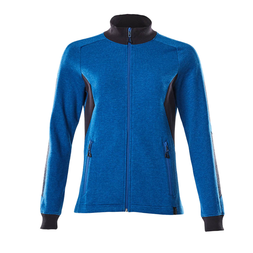 Azure Blue-Dark Navy - Front - Mascot Womens-Ladies Accelerate Zipped Lady Fit Jacket