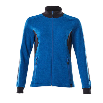Azure Blue-Dark Navy - Front - Mascot Womens-Ladies Accelerate Zipped Lady Fit Jacket