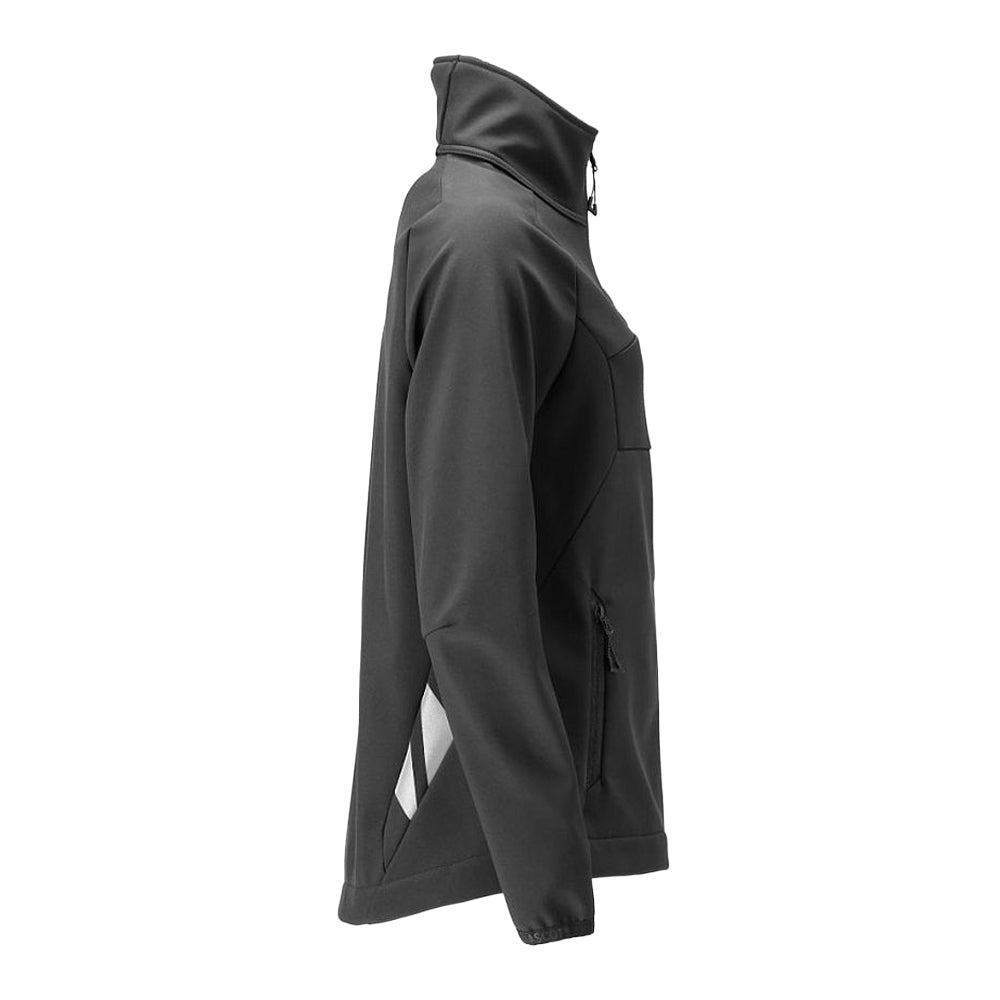 Black - Side - Mascot Womens-Ladies Accelerate Soft Shell Jacket