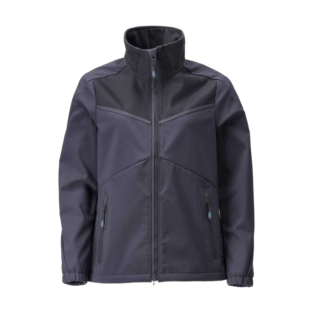Dark Navy - Front - Mascot Mens Customised Soft Shell Jacket