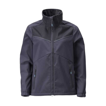 Dark Navy - Front - Mascot Mens Customised Soft Shell Jacket