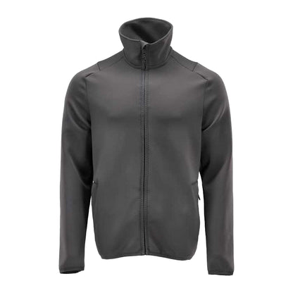 Stone Grey - Front - Mascot Mens Customised Full Zip Fleece Jacket