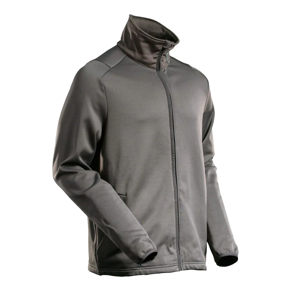 Stone Grey - Back - Mascot Mens Customised Full Zip Fleece Jacket