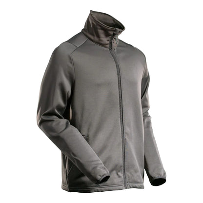 Stone Grey - Back - Mascot Mens Customised Full Zip Fleece Jacket