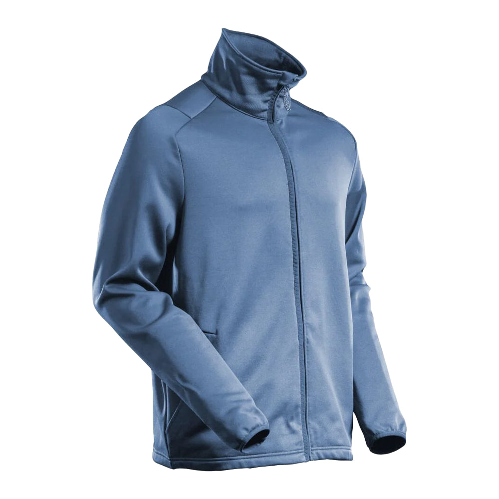 Stone Blue - Back - Mascot Mens Customised Full Zip Fleece Jacket