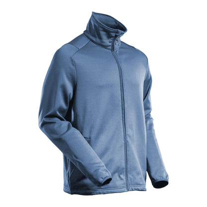 Stone Blue - Back - Mascot Mens Customised Full Zip Fleece Jacket