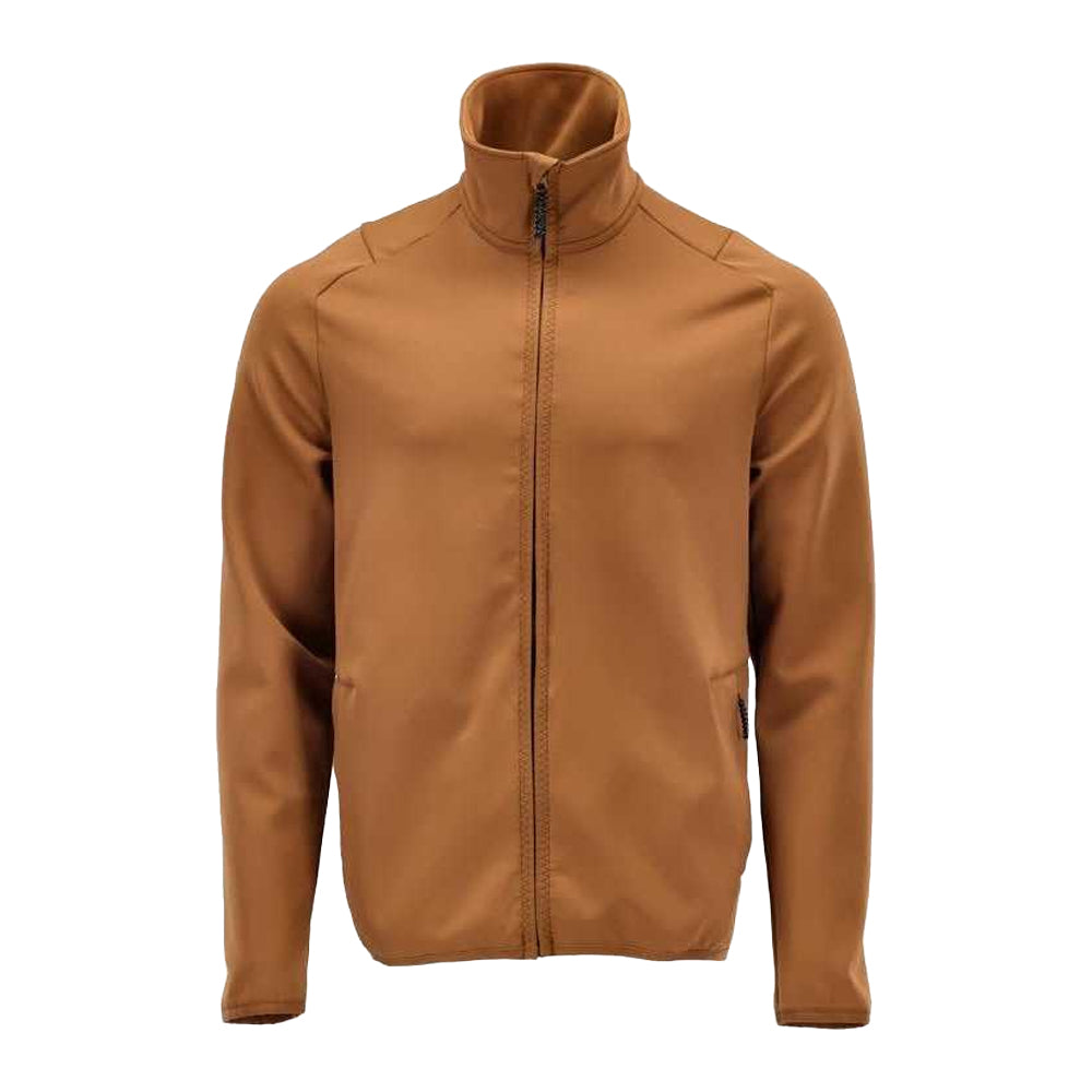 Nut Brown - Front - Mascot Mens Customised Full Zip Fleece Jacket