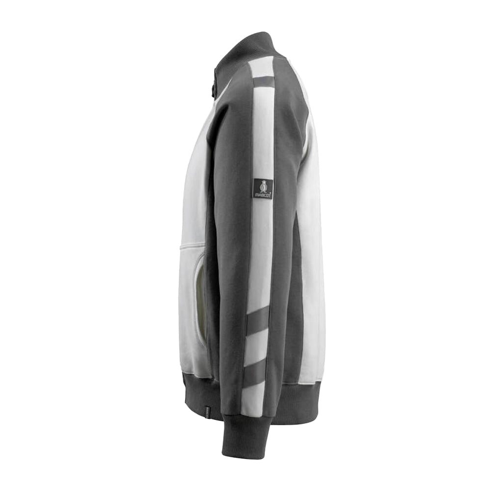 White-Dark Anthracite - Side - Mascot Mens Unique Amberg Zipped Jacket