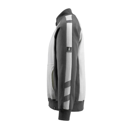 White-Dark Anthracite - Side - Mascot Mens Unique Amberg Zipped Jacket