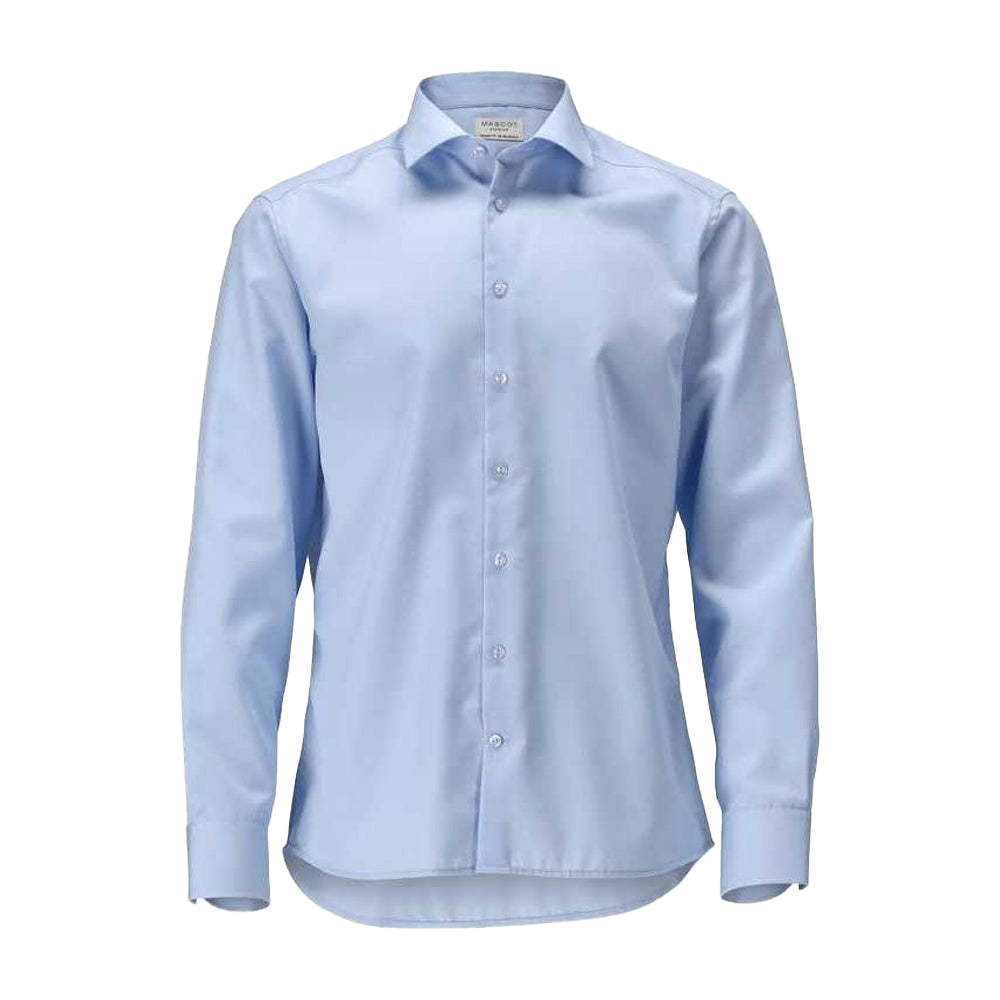 Light Blue - Front - Mascot Mens Frontline Poplin Modern Shirt