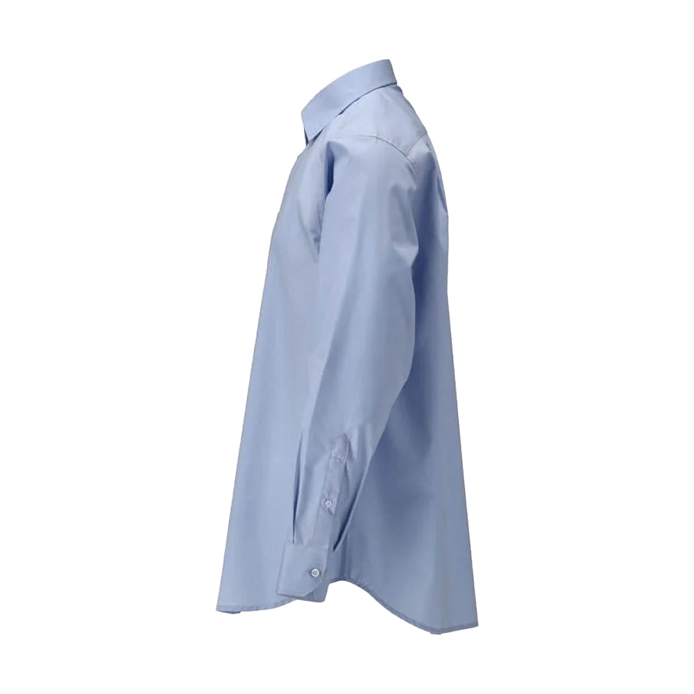 Light Blue - Side - Mascot Mens Frontline Poplin Shirt