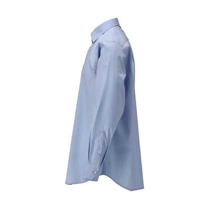 Light Blue - Side - Mascot Mens Frontline Poplin Shirt