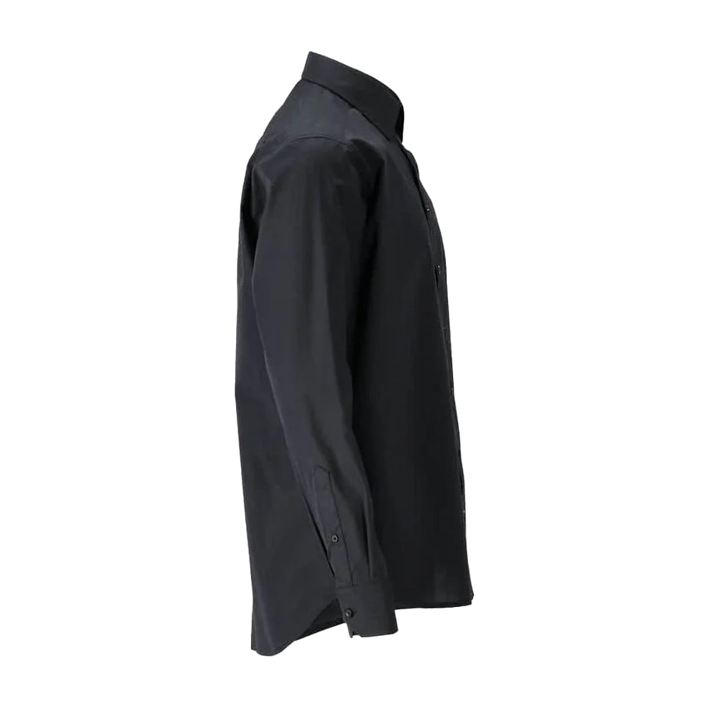 Deep Black - Back - Mascot Mens Frontline Poplin Shirt