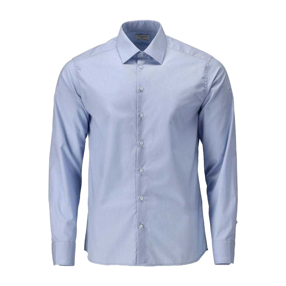 Light Blue - Front - Mascot Mens Frontline Poplin Shirt