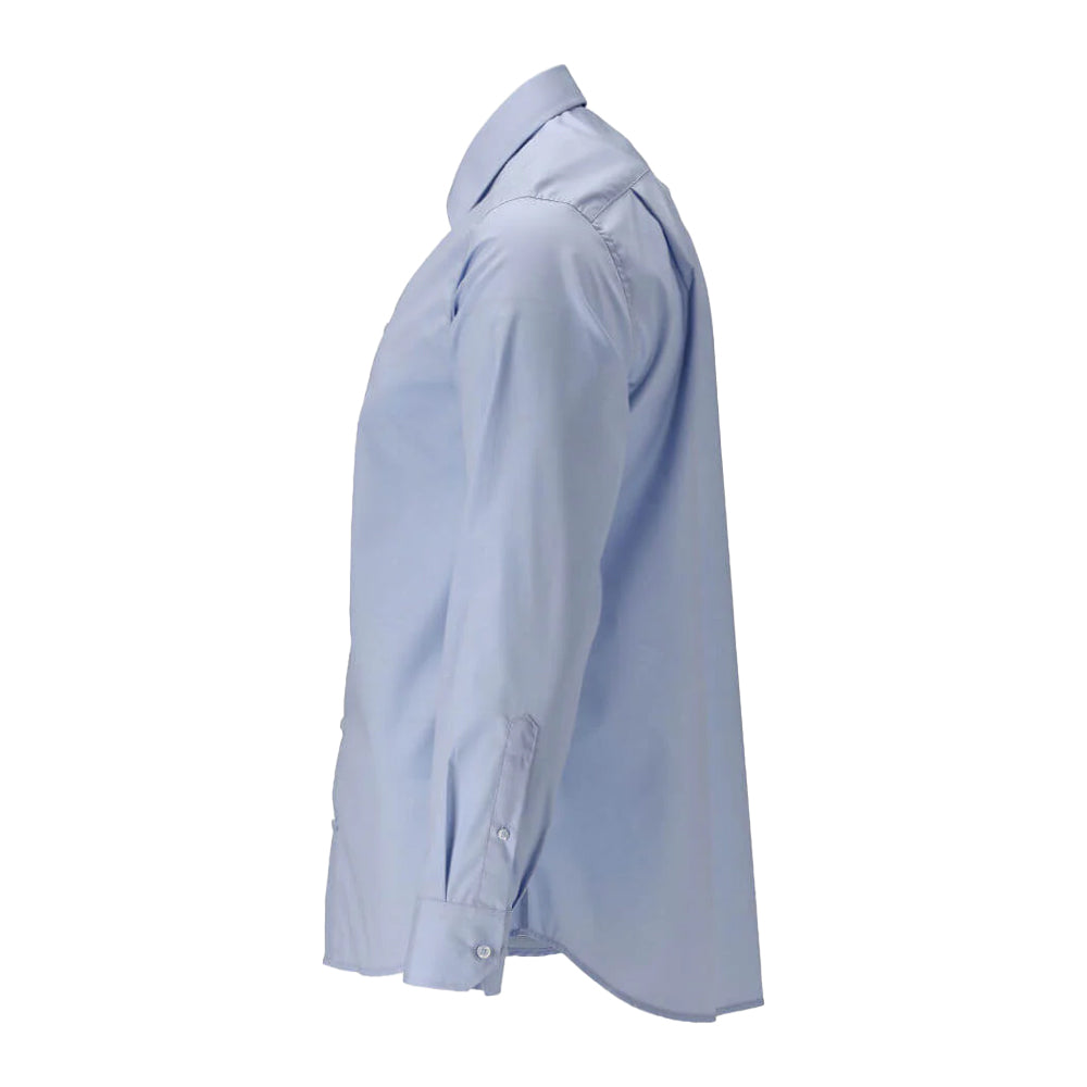 Light Blue - Side - Mascot Mens Frontline Poplin Shirt