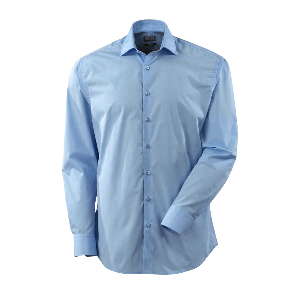 Light Blue - Front - Mascot Mens Frontline Poplin Classic Shirt