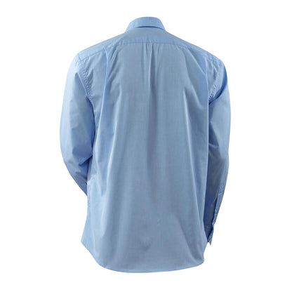 Light Blue - Back - Mascot Mens Frontline Poplin Classic Shirt