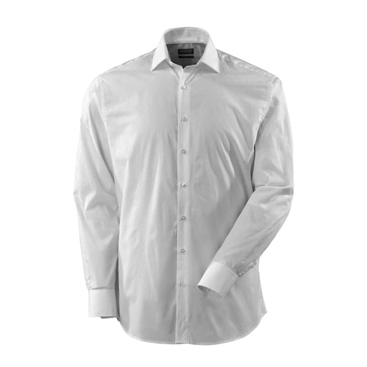 White - Front - Mascot Mens Frontline Poplin Classic Shirt