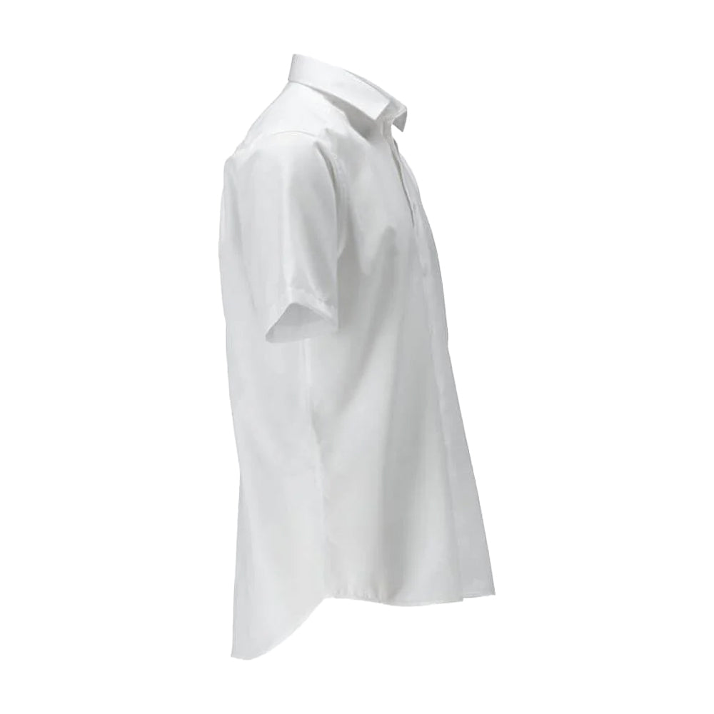 White - Back - Mascot Mens Frontline Poplin Short-Sleeved Shirt