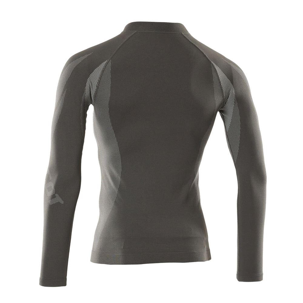 Dark Anthracite - Back - Mascot Unisex Adult Crossover Valongo Bamboo Charcoal Base Layer Top