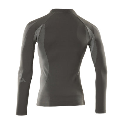Dark Anthracite - Back - Mascot Unisex Adult Crossover Valongo Bamboo Charcoal Base Layer Top