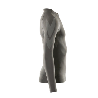 Dark Anthracite - Side - Mascot Unisex Adult Crossover Valongo Bamboo Charcoal Base Layer Top