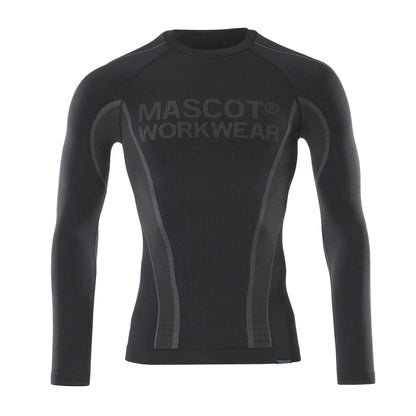 Black - Front - Mascot Unisex Adult Crossover Hamar Base Layer Top