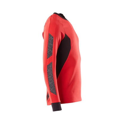 Traffic Red-Black - Back - Mascot Mens Accelerate Sweatshirt