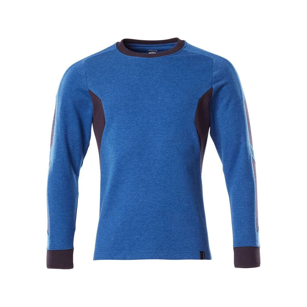 Azure Blue-Dark Navy - Front - Mascot Mens Accelerate Sweatshirt