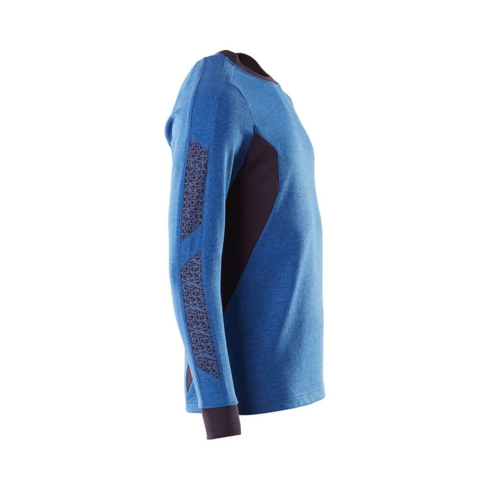 Azure Blue-Dark Navy - Back - Mascot Mens Accelerate Sweatshirt