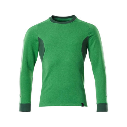 Grass Green-Green - Front - Mascot Mens Accelerate Sweatshirt