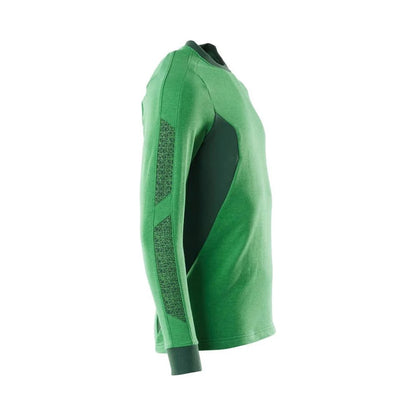 Grass Green-Green - Back - Mascot Mens Accelerate Sweatshirt