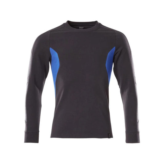 Dark Navy-Azure Blue - Front - Mascot Mens Accelerate Sweatshirt