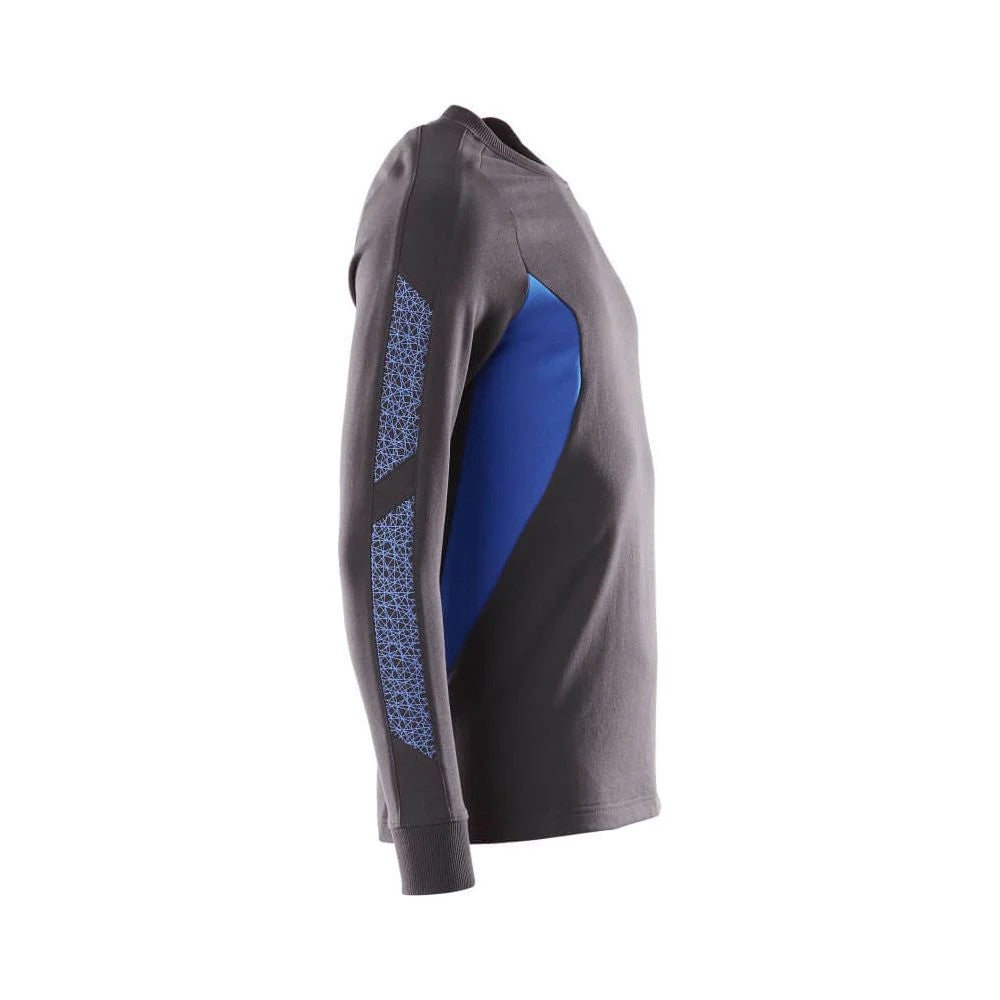 Dark Navy-Azure Blue - Back - Mascot Mens Accelerate Sweatshirt