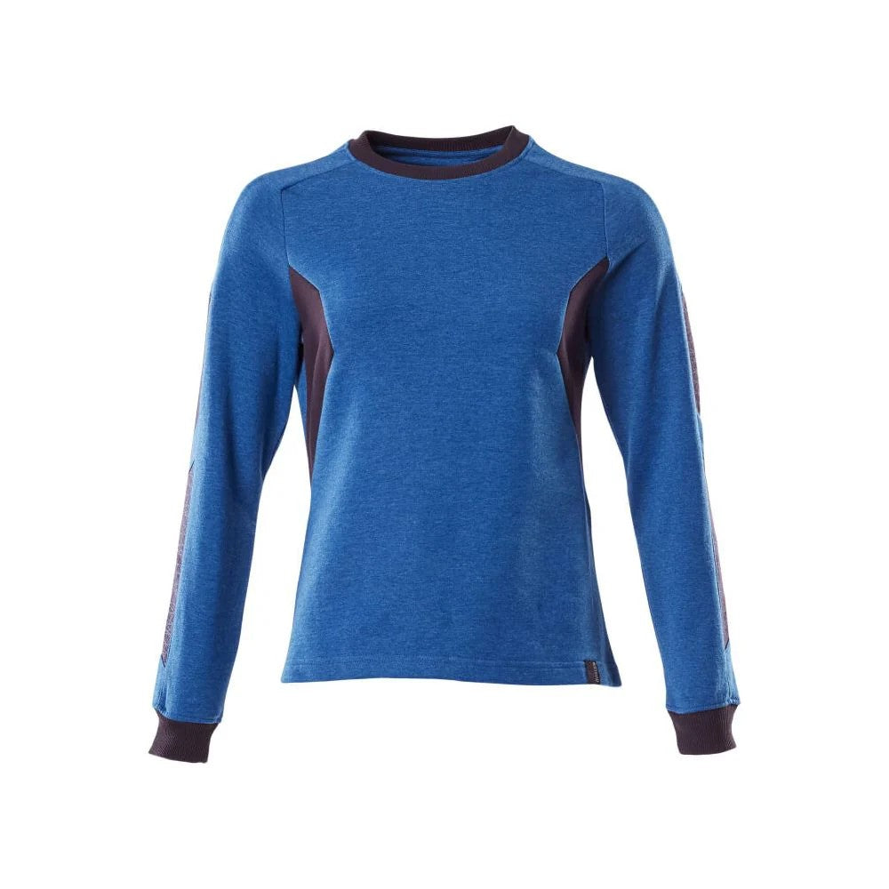 Azure Blue-Dark Navy - Front - Mascot Womens-Ladies Accelerate Sweatshirt