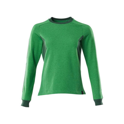 Grass Green-Green - Front - Mascot Womens-Ladies Accelerate Sweatshirt
