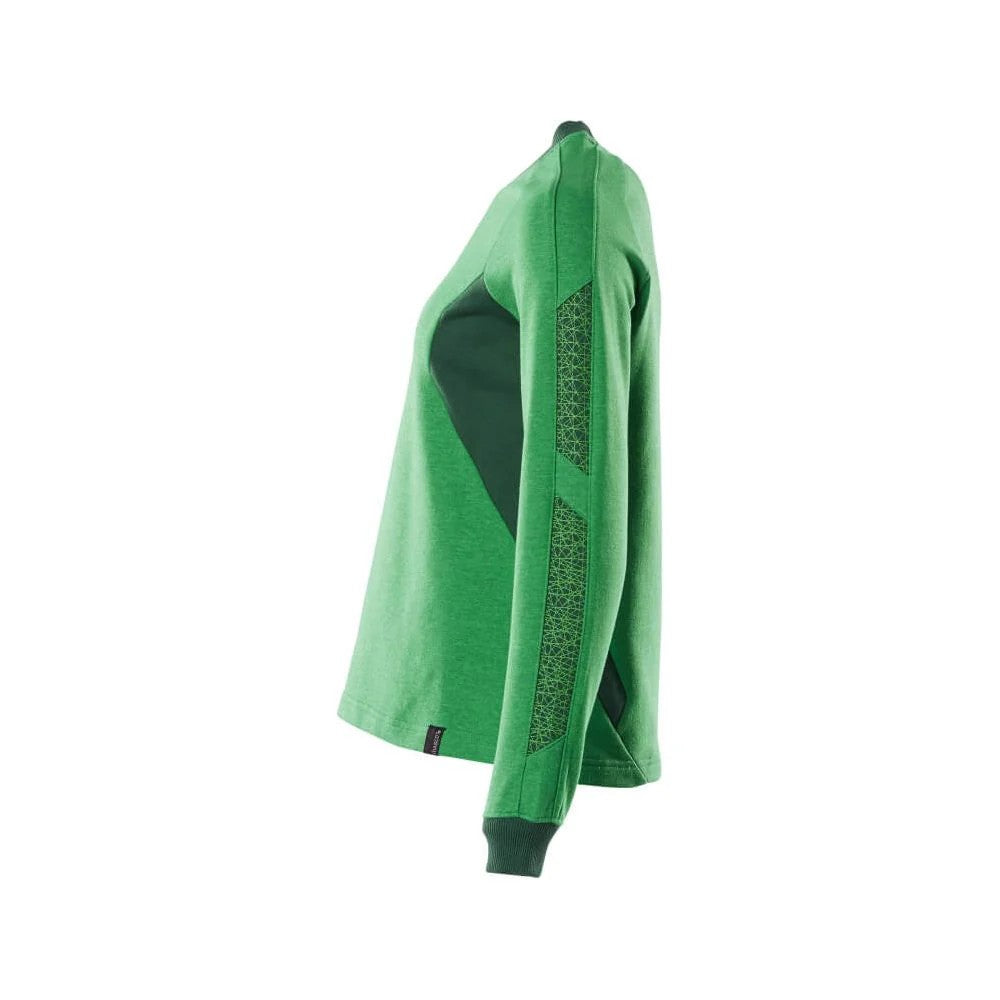 Grass Green-Green - Side - Mascot Womens-Ladies Accelerate Sweatshirt