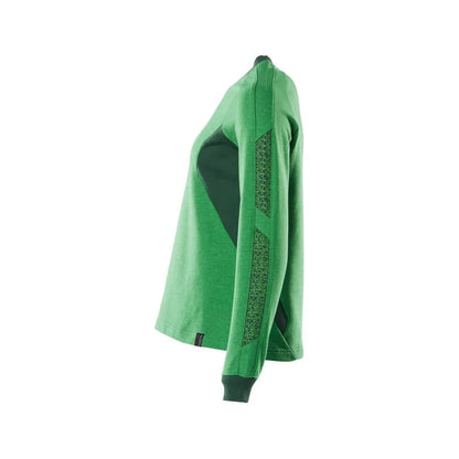 Grass Green-Green - Side - Mascot Womens-Ladies Accelerate Sweatshirt
