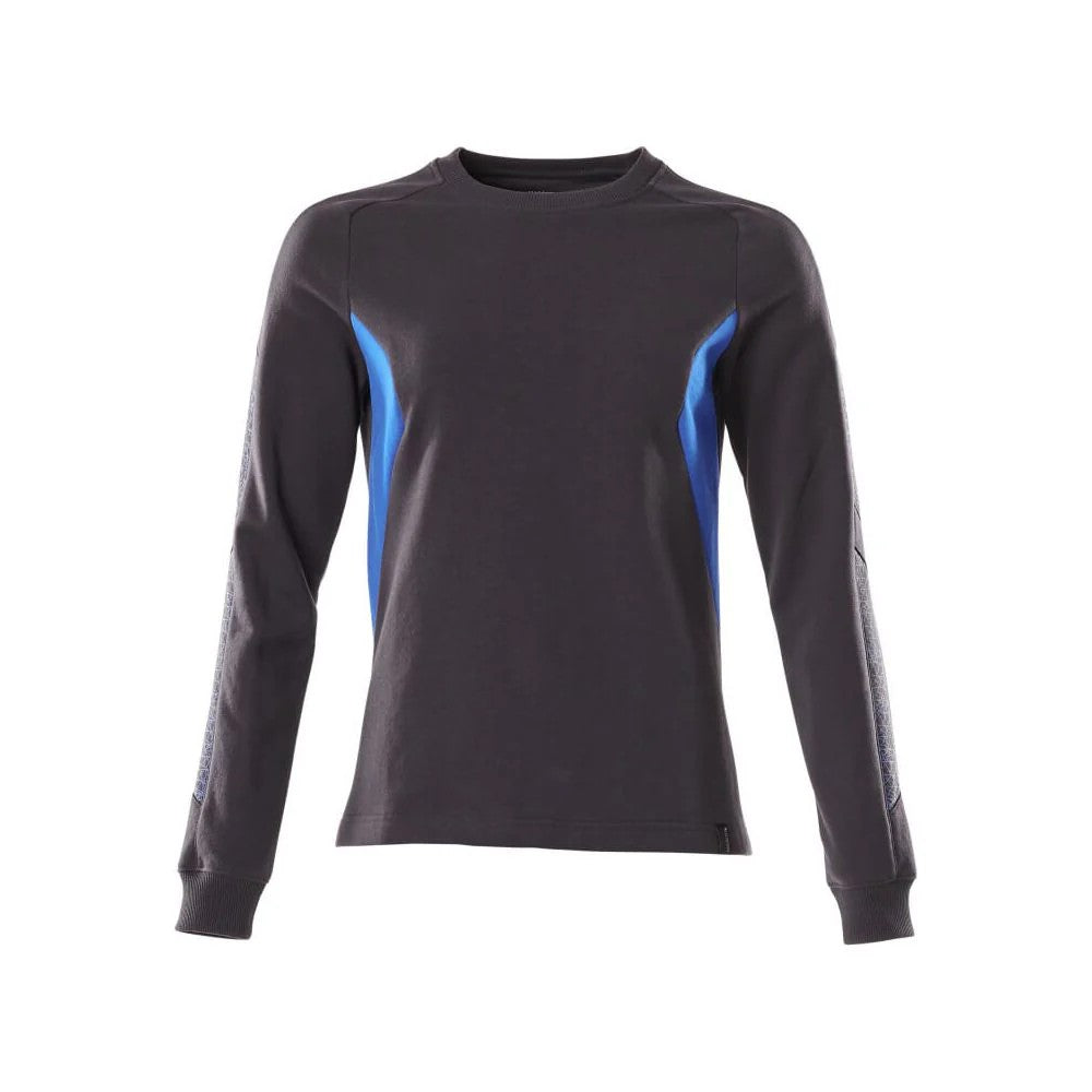 Dark Navy-Azure Blue - Front - Mascot Womens-Ladies Accelerate Sweatshirt