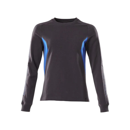 Dark Navy-Azure Blue - Front - Mascot Womens-Ladies Accelerate Sweatshirt