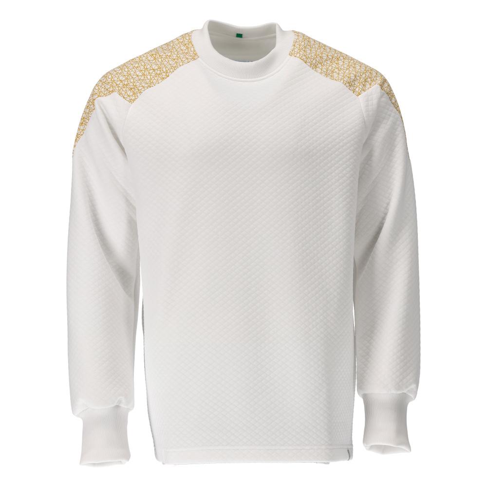 White-Curry - Front - Mascot Mens Food & Care Crew Neck Sweatshirt