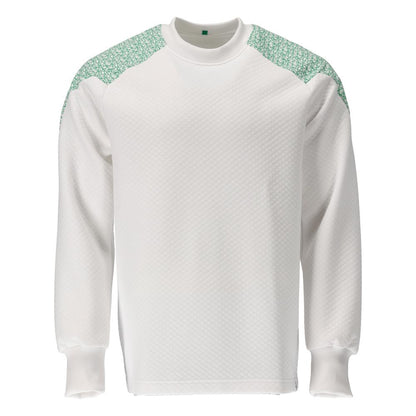 White-Grass Green - Front - Mascot Mens Food & Care Crew Neck Sweatshirt