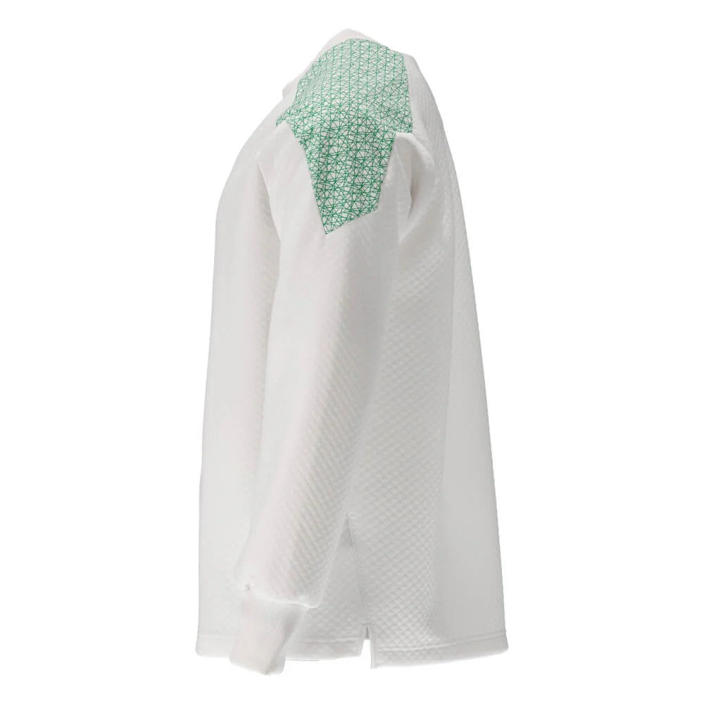 White-Grass Green - Side - Mascot Mens Food & Care Crew Neck Sweatshirt