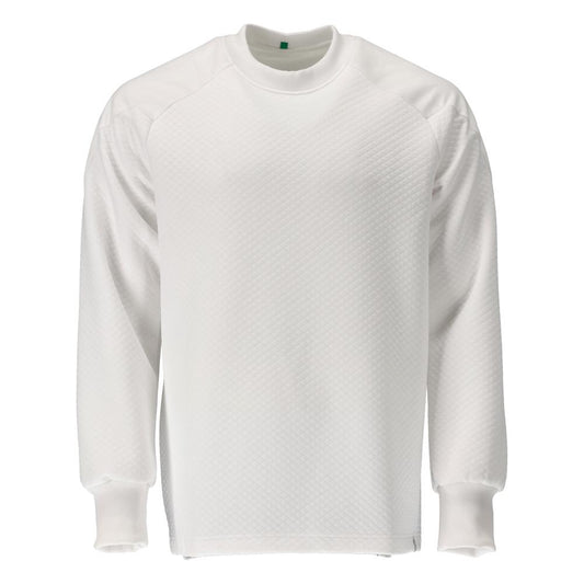 White - Front - Mascot Mens Food & Care Crew Neck Sweatshirt