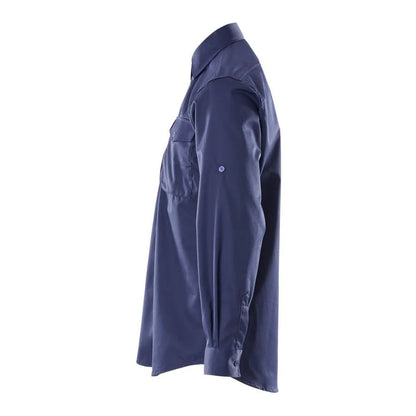 Navy - Side - Mascot Mens Crossover Greenwood Shirt