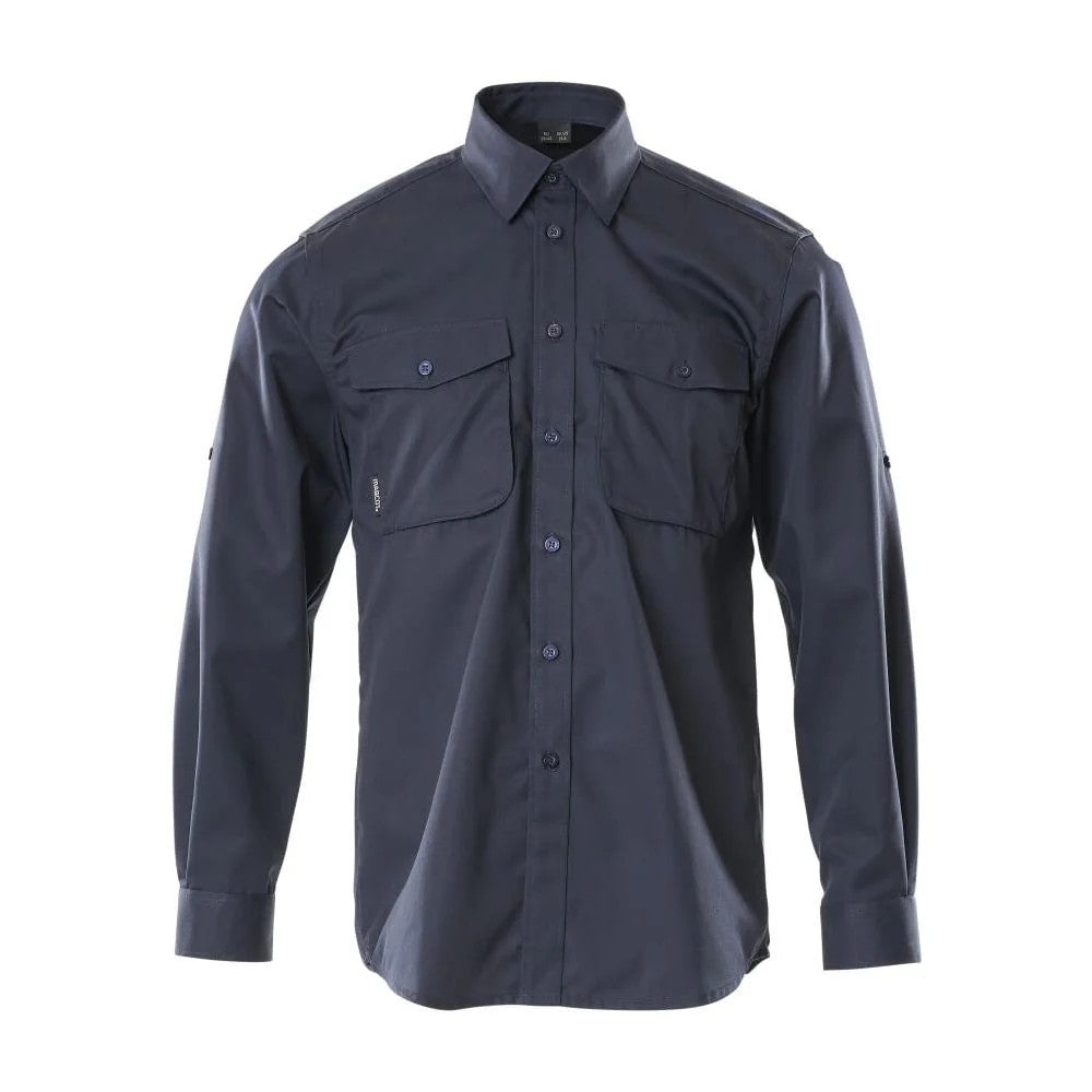 Dark Navy - Front - Mascot Mens Crossover Greenwood Shirt