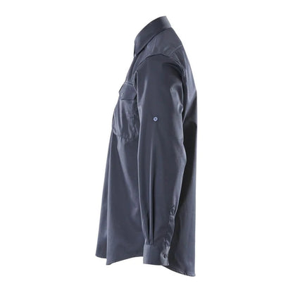 Dark Navy - Side - Mascot Mens Crossover Greenwood Shirt