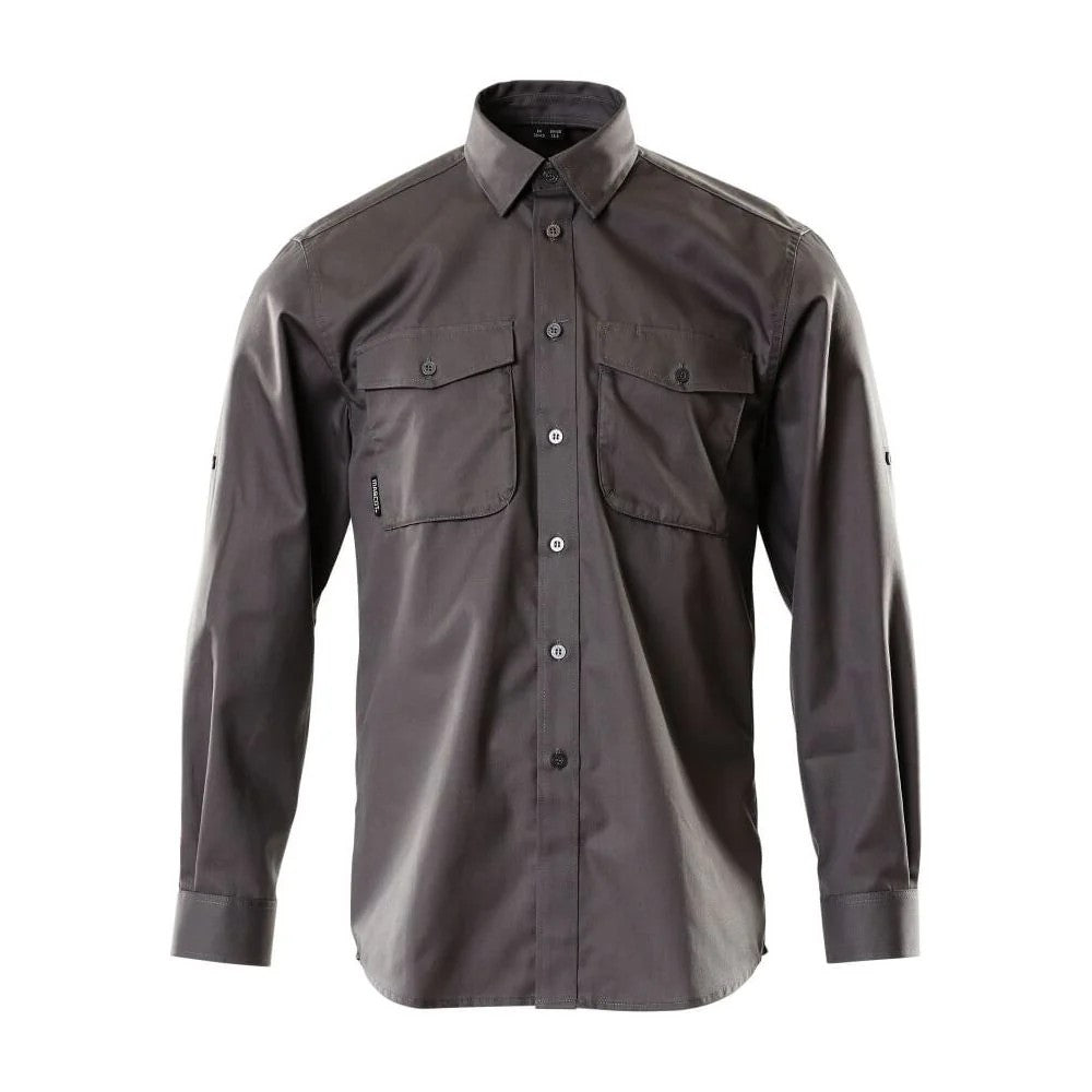 Dark Anthracite - Front - Mascot Mens Crossover Greenwood Shirt